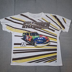 Nascar Kyle Busch M&M Licensed Shirt Missing Size Tag READ